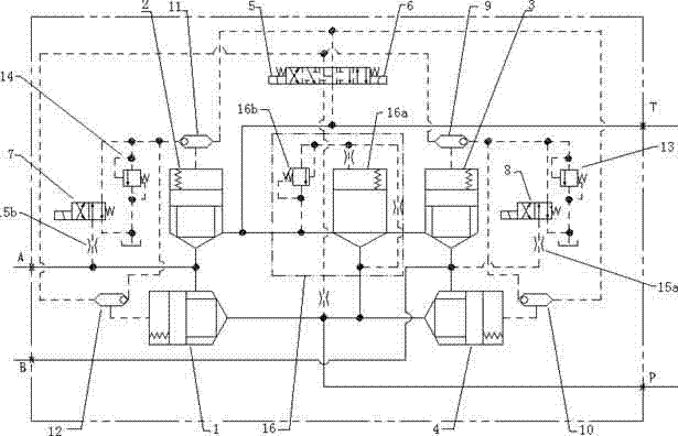 Two-way plug-in mounting vibrating valve and electric hydraulic control unit