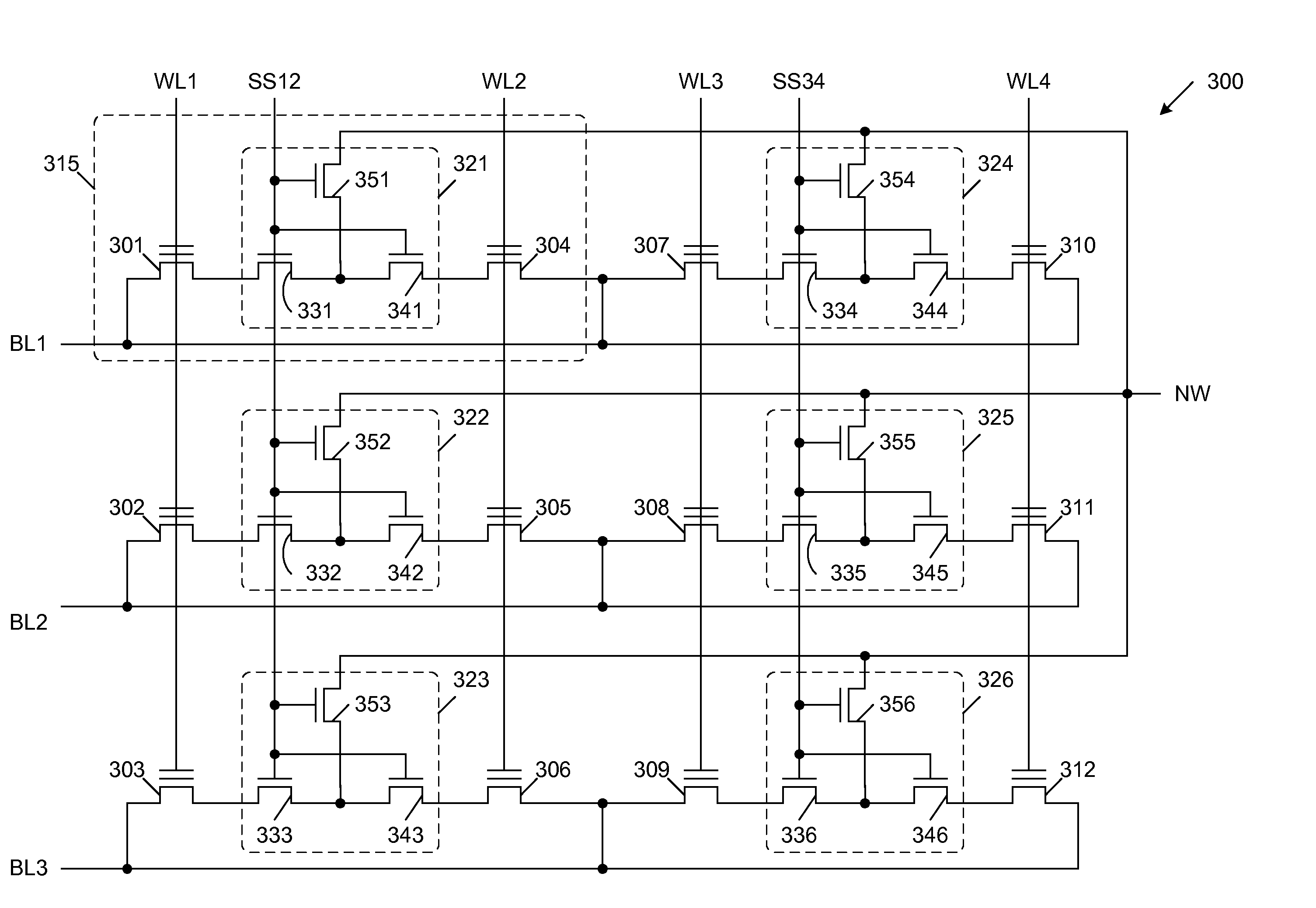 Scalable Electrically Eraseable And Programmable Memory