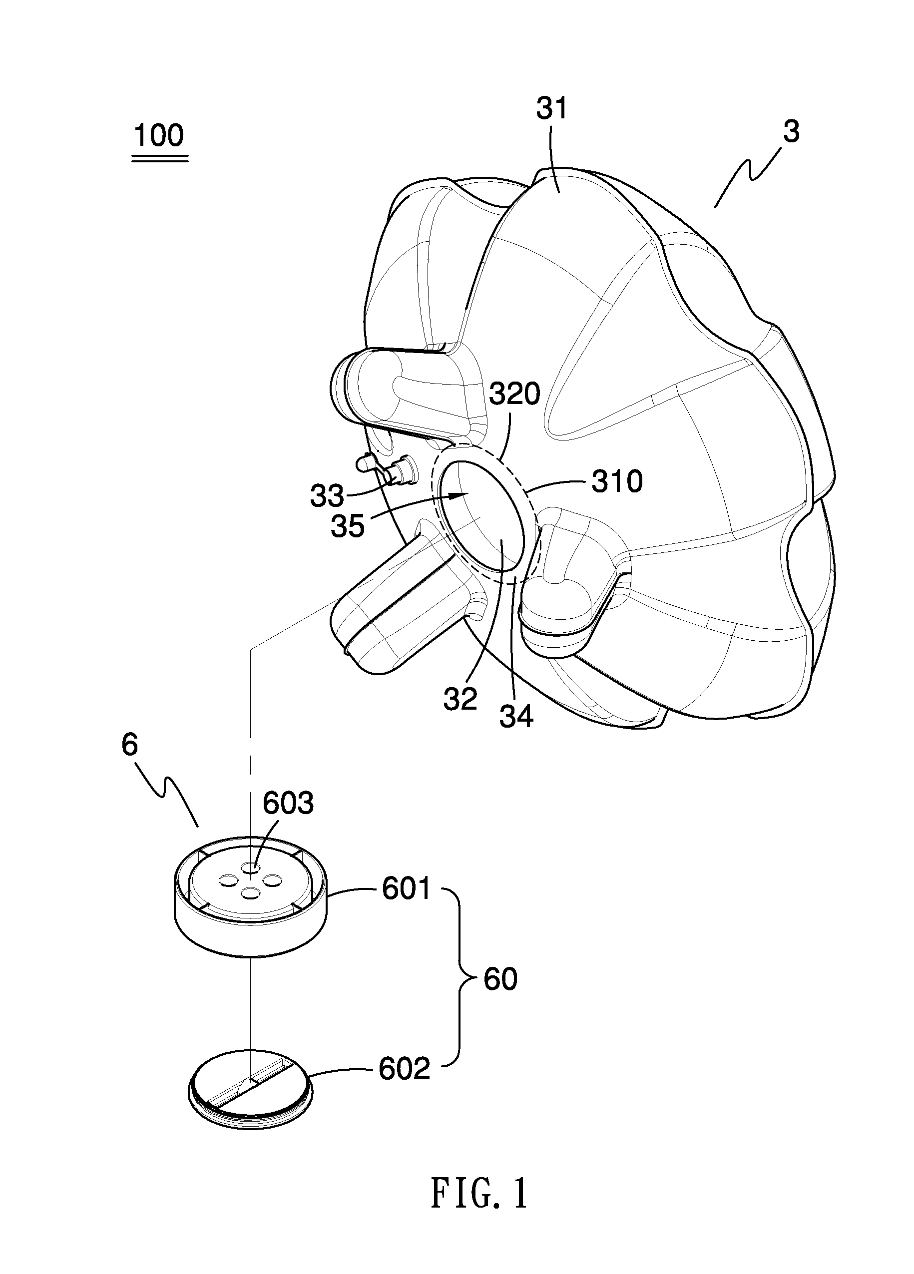 Inflatable lamp assembly