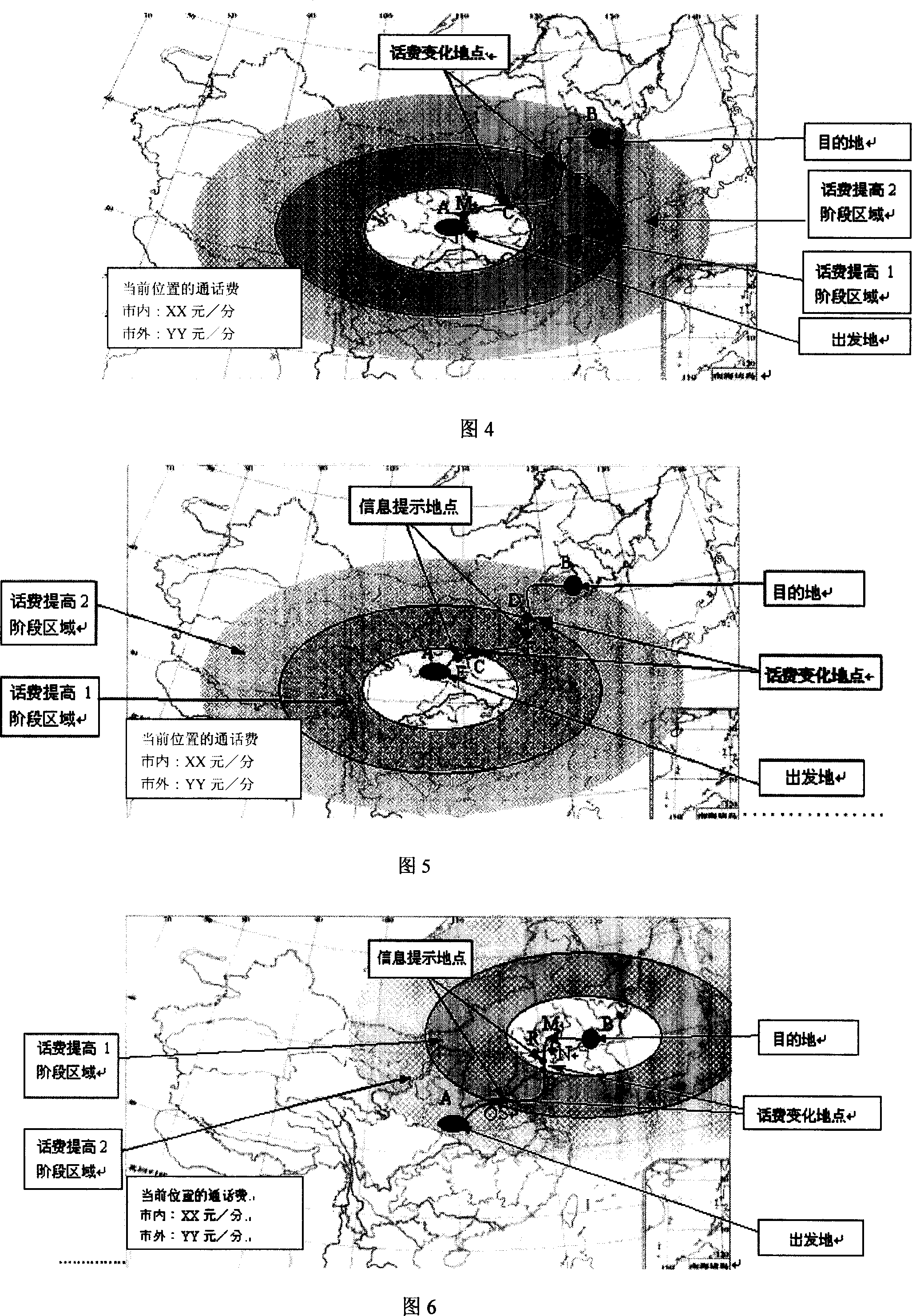 Mobile phone billing display device