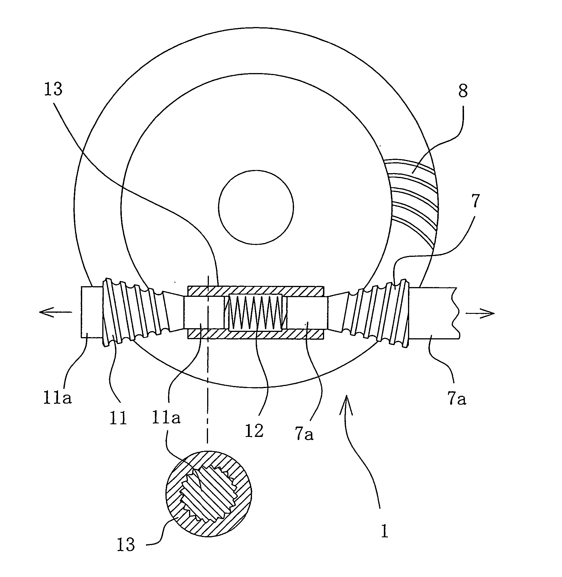 Hypoid gear device