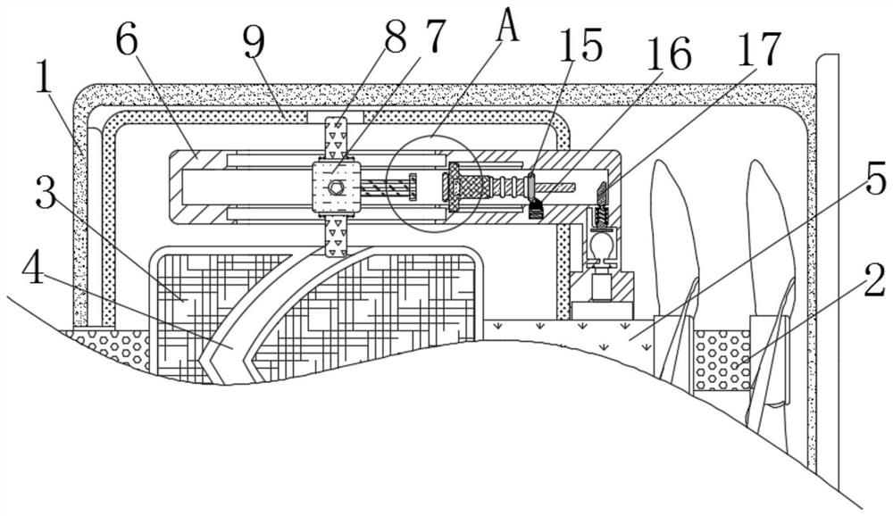 Energy-saving and automatic heat dissipation axial flow ventilator auxiliary device