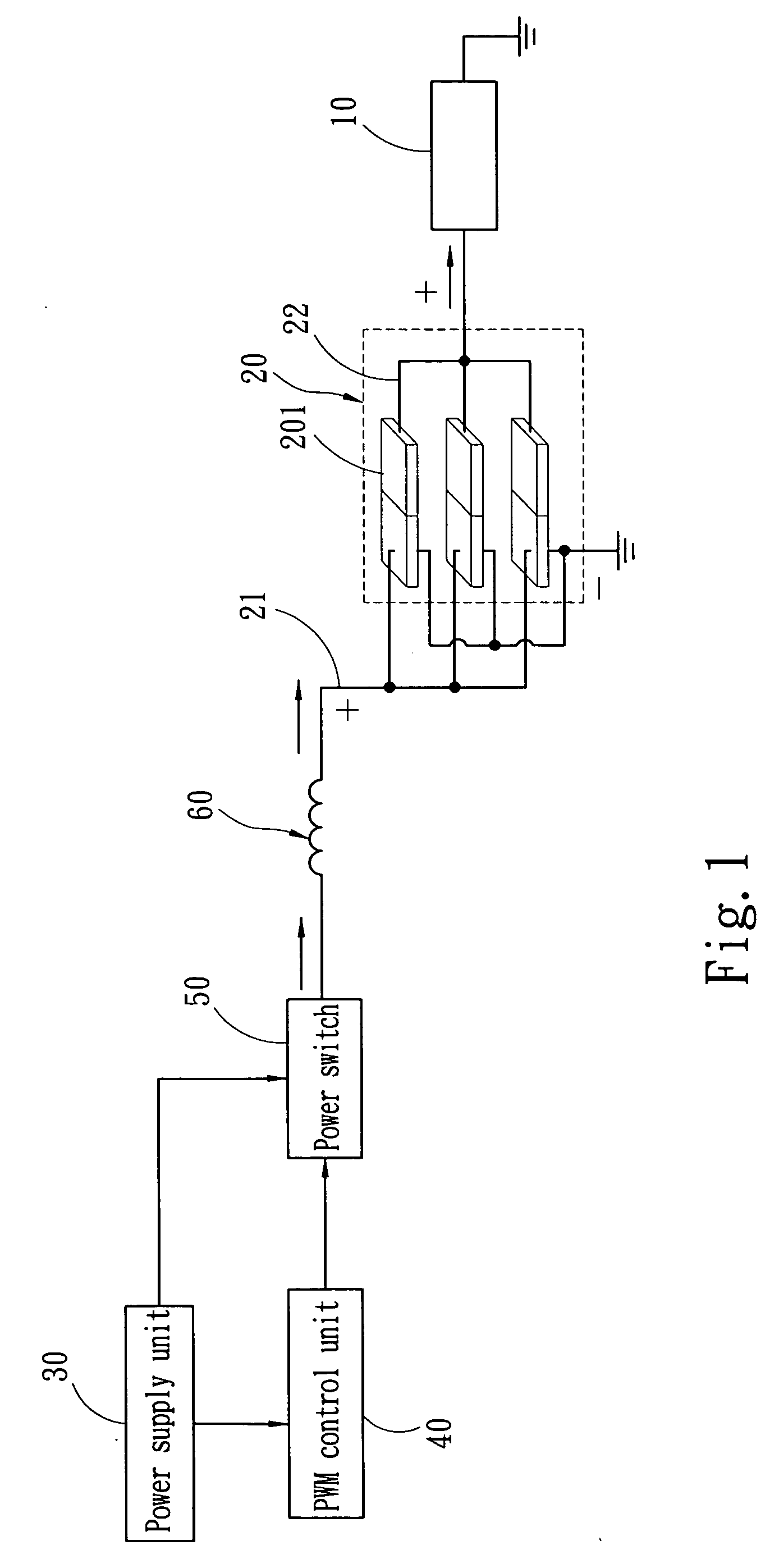 Piezoelectric power supply