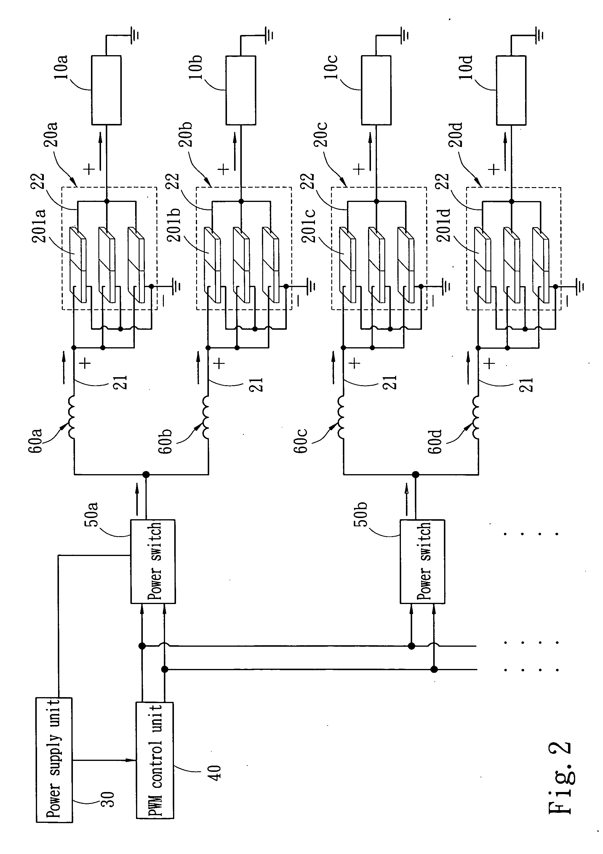 Piezoelectric power supply