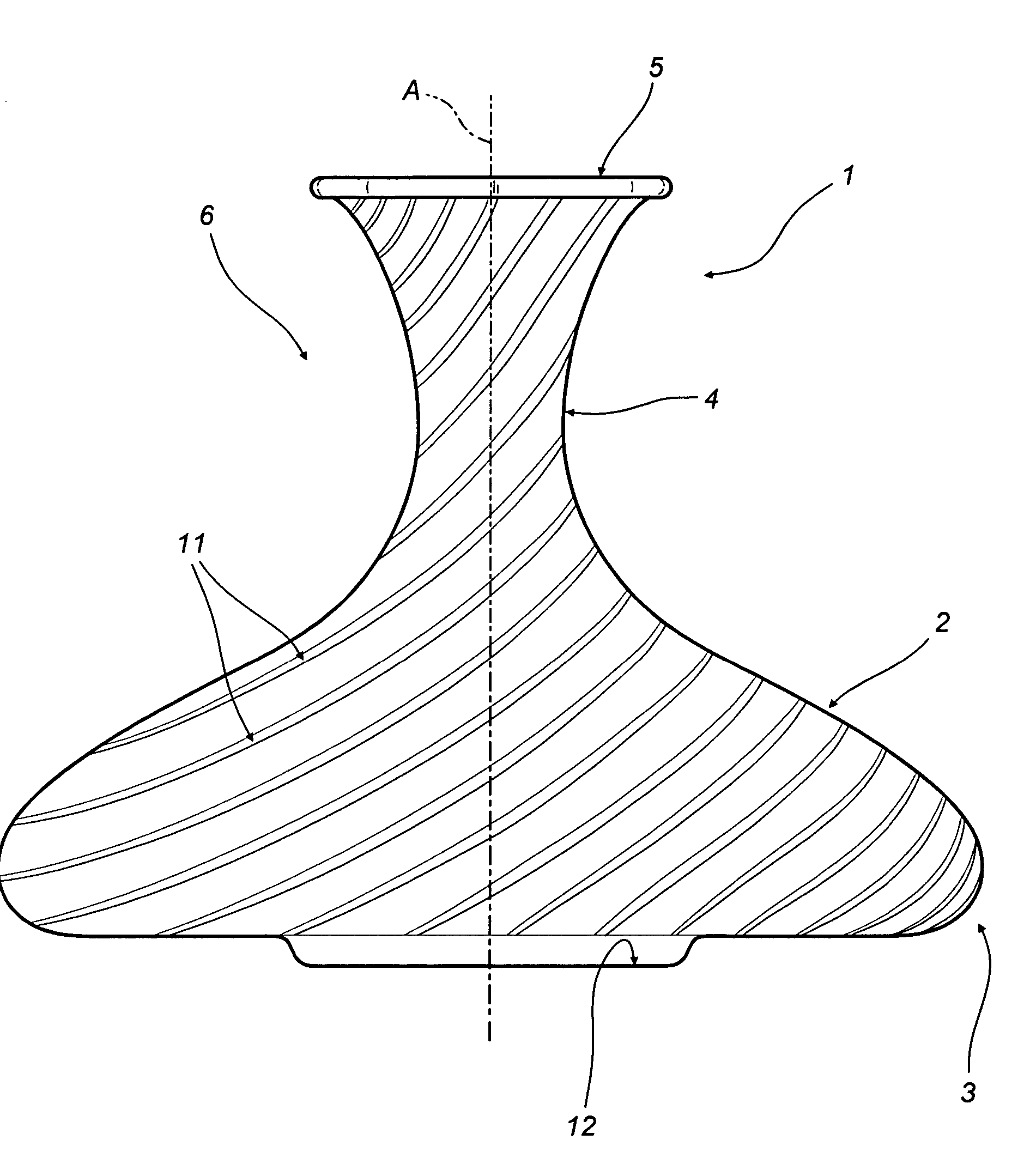 Decanter for reducing the level of carbon dioxide in alcoholic drinks and respective reduction method