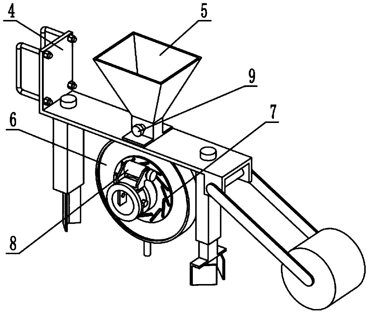 Organic vegetable planting device