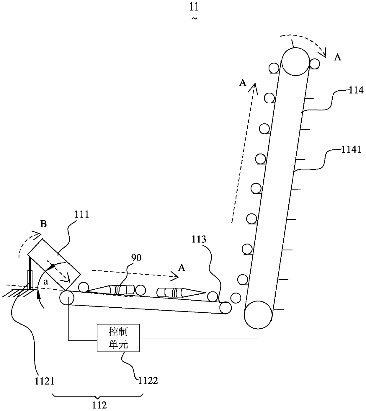 Workpiece feeding, arranging and direction arranging device and technology