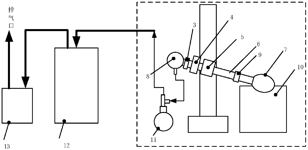 Rotary evaporation system based on cold trap