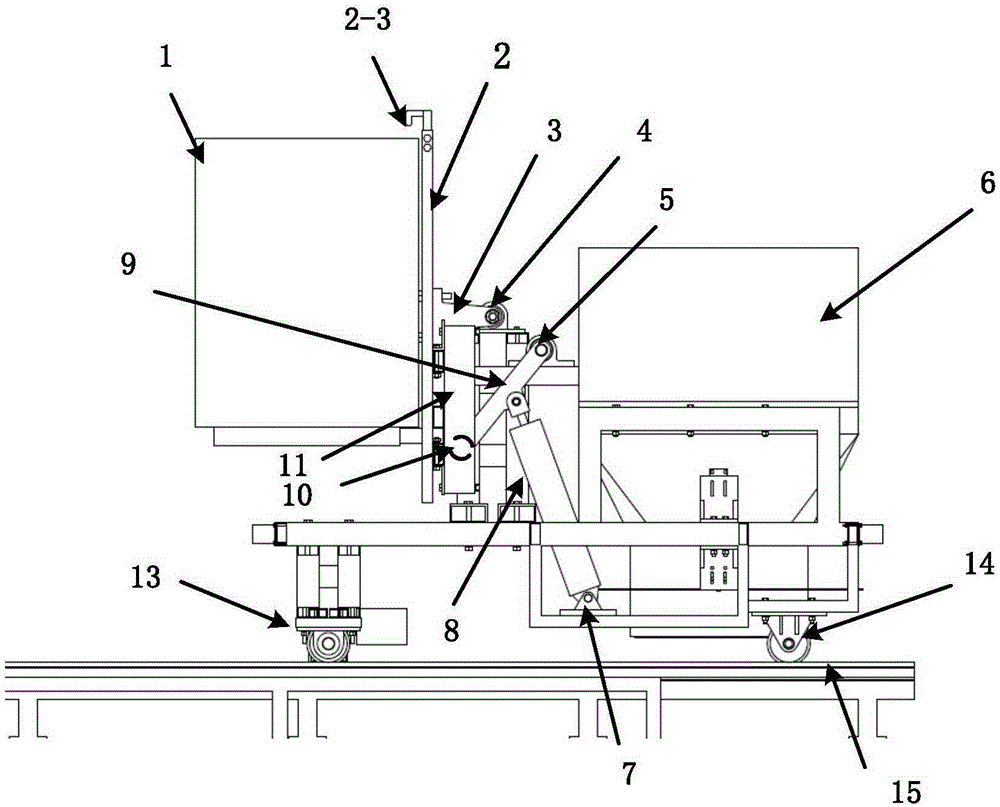 Large-angle high-load-capacity turnover feeding device