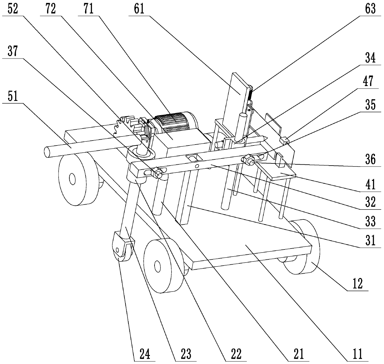 Device for measuring bump height difference distribution at bridge head and working method of device