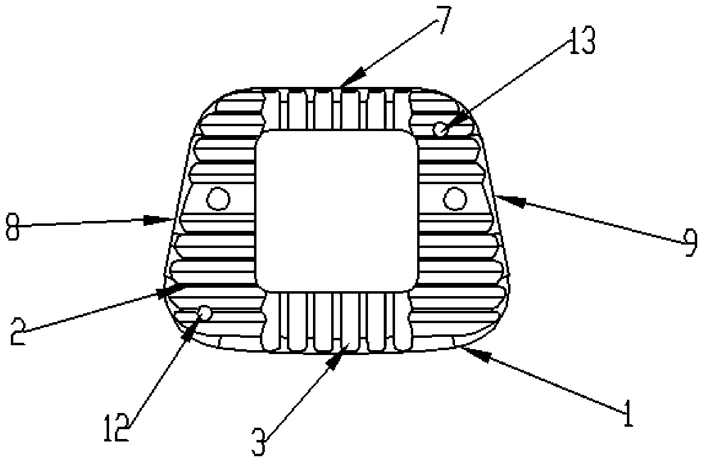 Anterior cervical interbody fusion cage