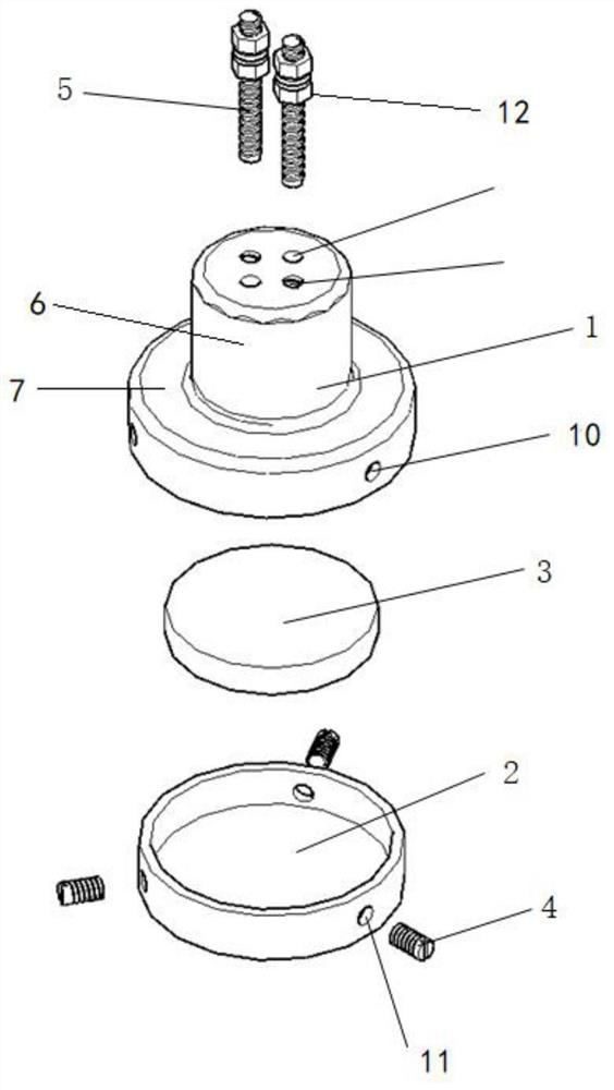 Fixing device for grounding of test instrument