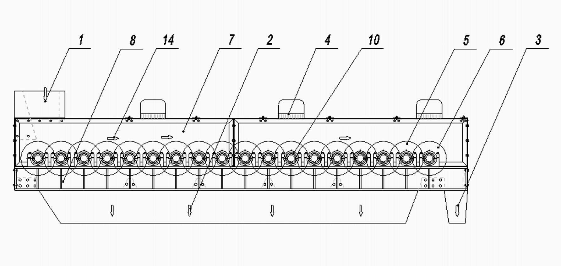 Thickness sorting machine of wood chips