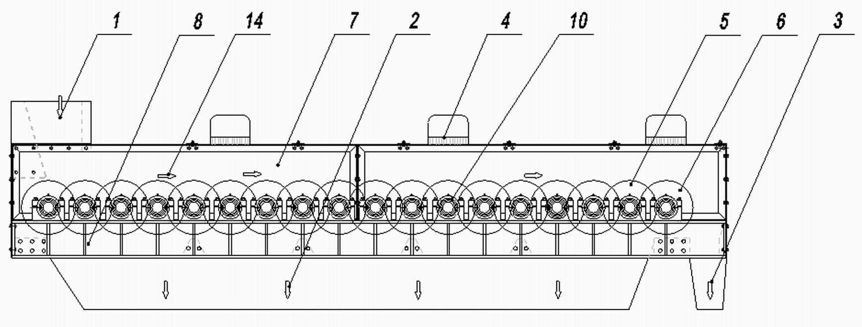 Thickness sorting machine of wood chips