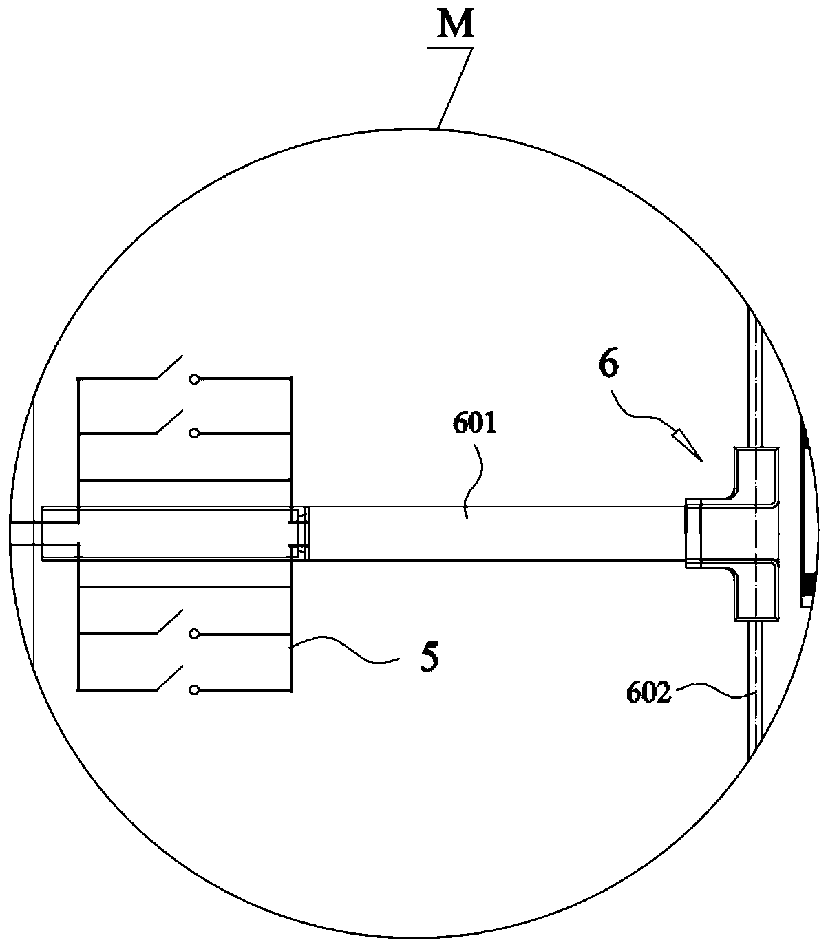 Tunnel protective door structure with electromagnetic door stoppers