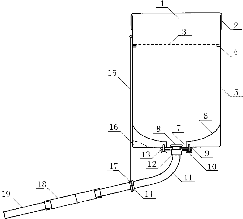 Knapsack traveling automatic fertilizer spreader