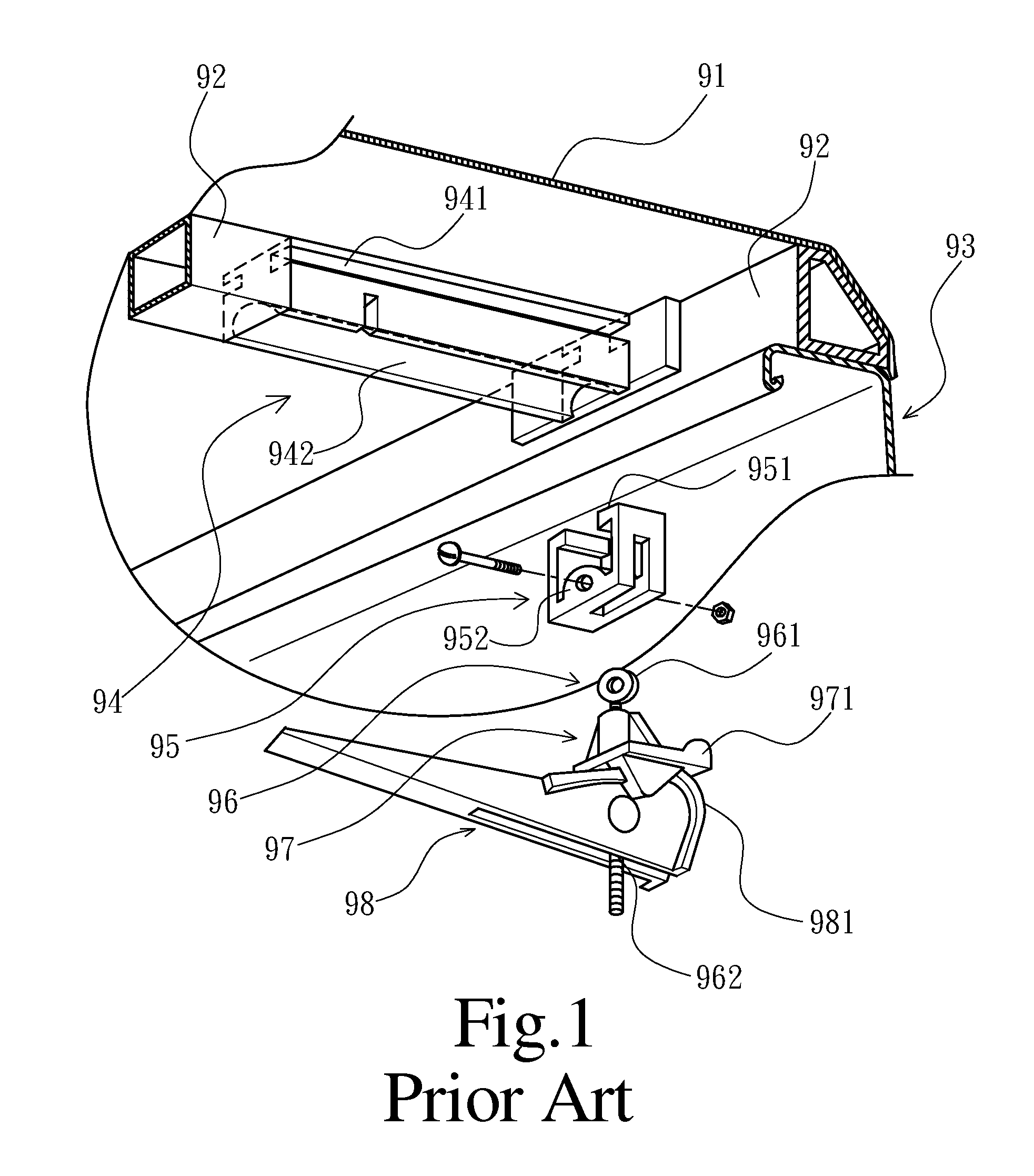 Composite tonneau cover of pick-up truck