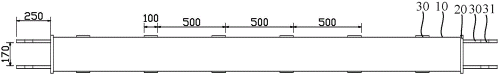 Tower crane wall attached member bar device