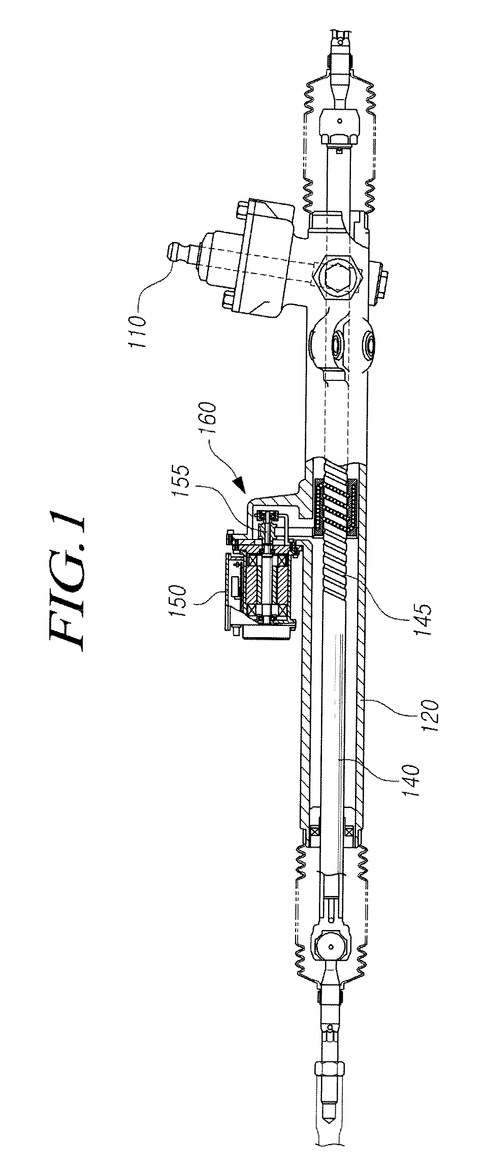 Rack-driven auxiliary power steering apparatus