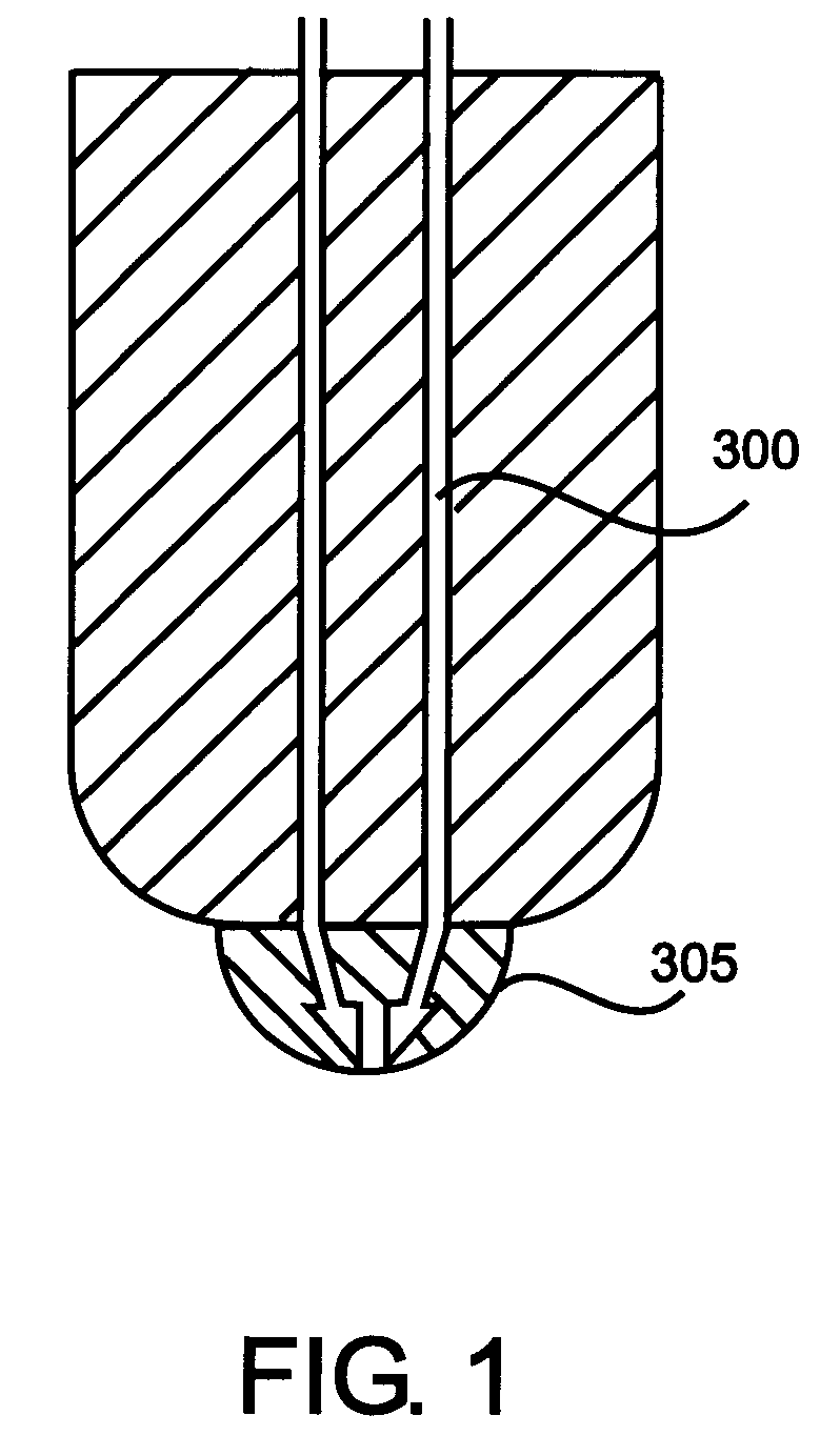 Optical immersion probe incorporating a spherical lens