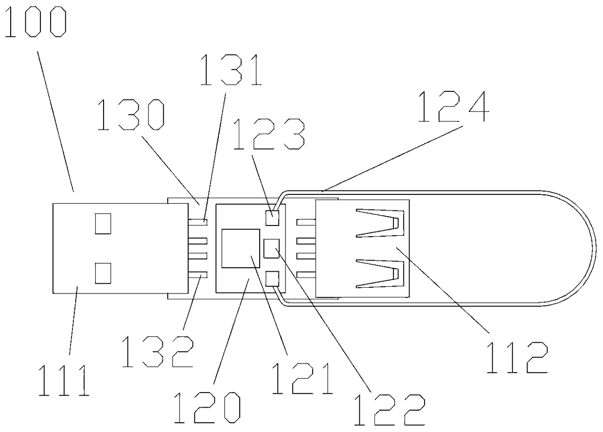 USB connection socket capable of electric leakage warning