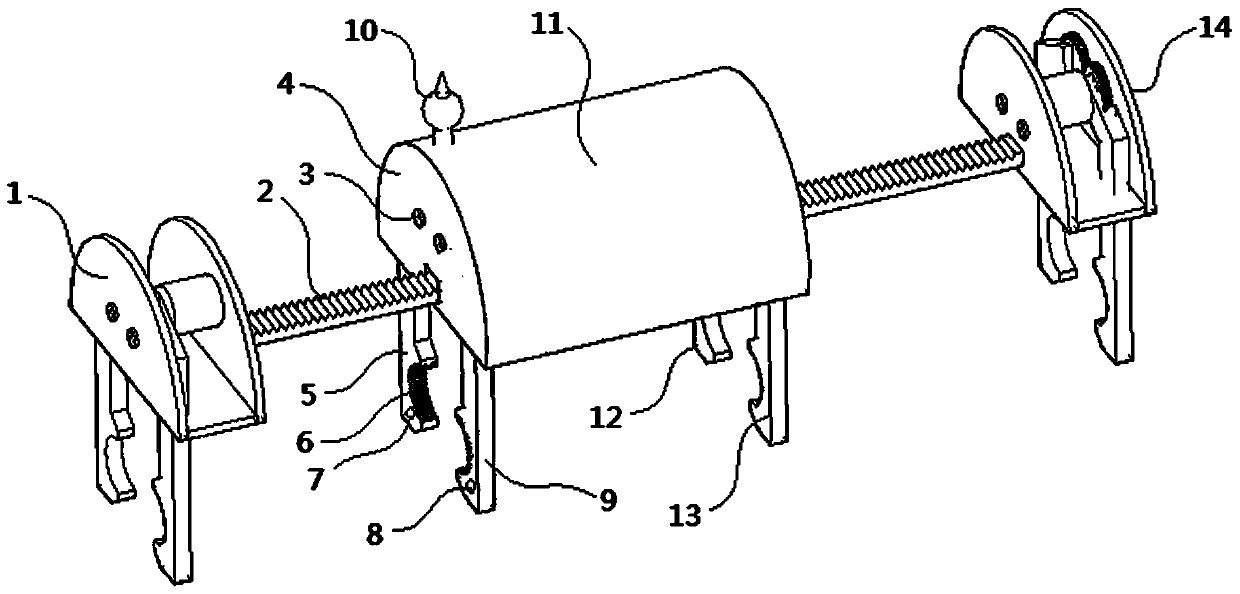 Intelligent deicing mechanical arm capable of adjusting arm power and walking and using method