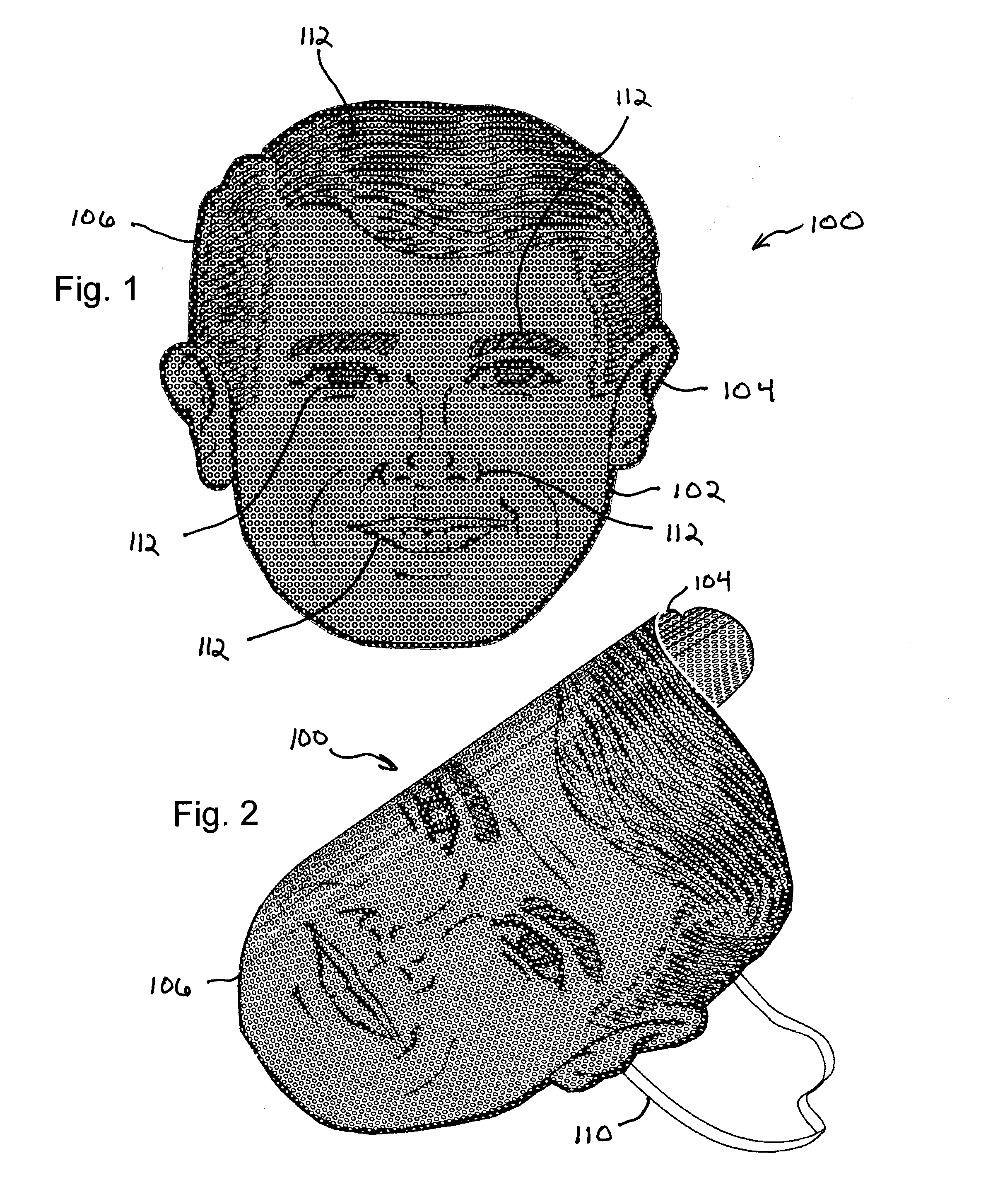 Printable facial mask and printable facial mask system with enhanced peripheral visibility