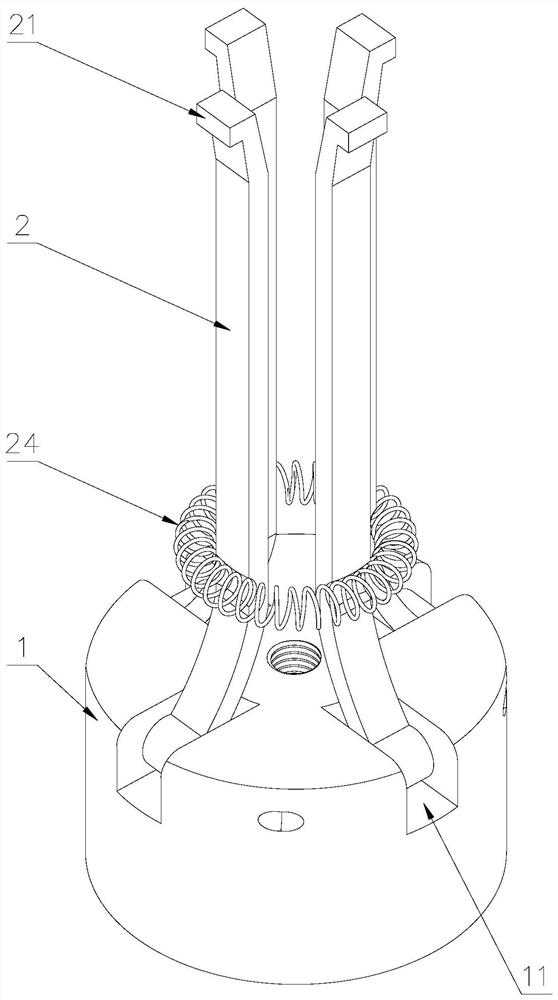 A dismantling device for bore bearings