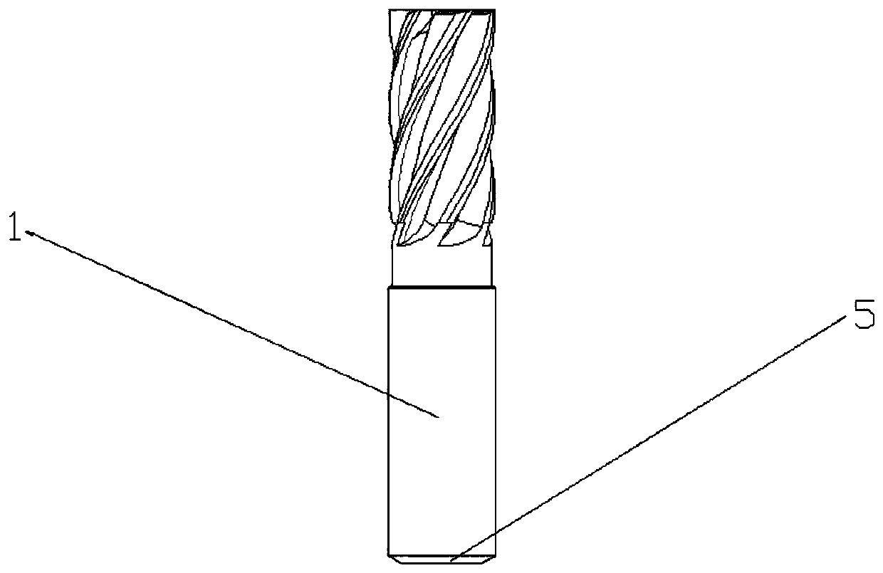 Forming milling cutter provided with spiral flute