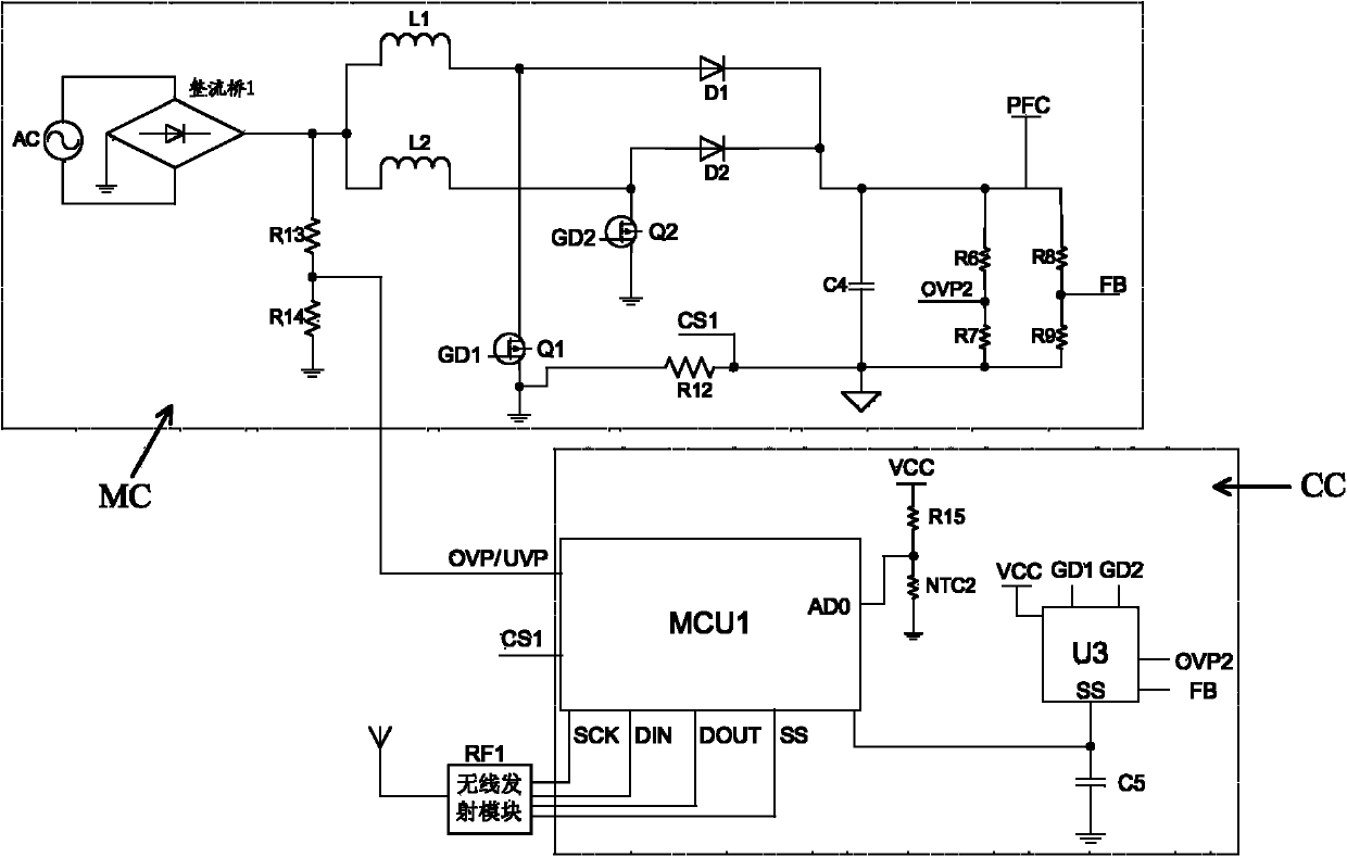 High-power switching power source