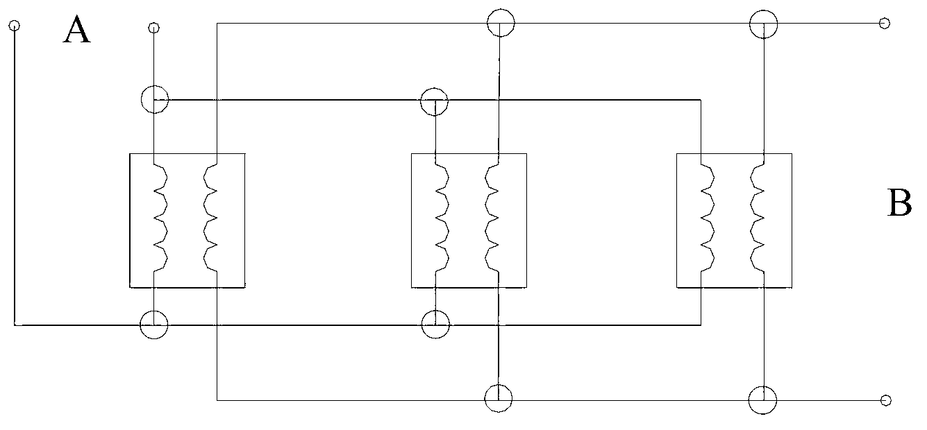 Structure of main transformer composed of multiple transformers in inverter power sources