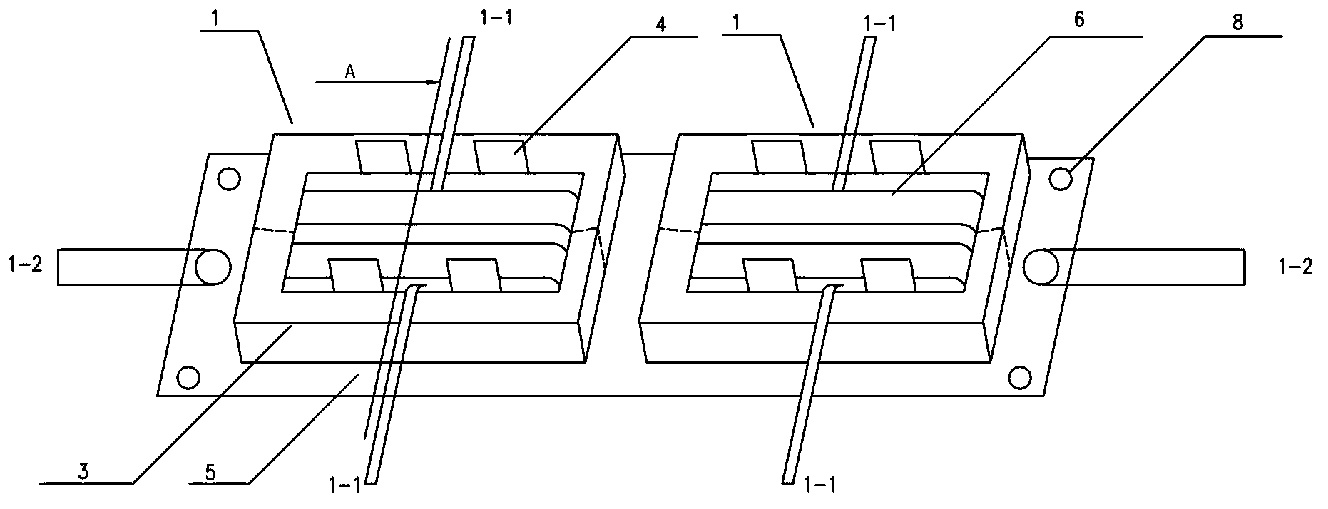 Structure of main transformer composed of multiple transformers in inverter power sources