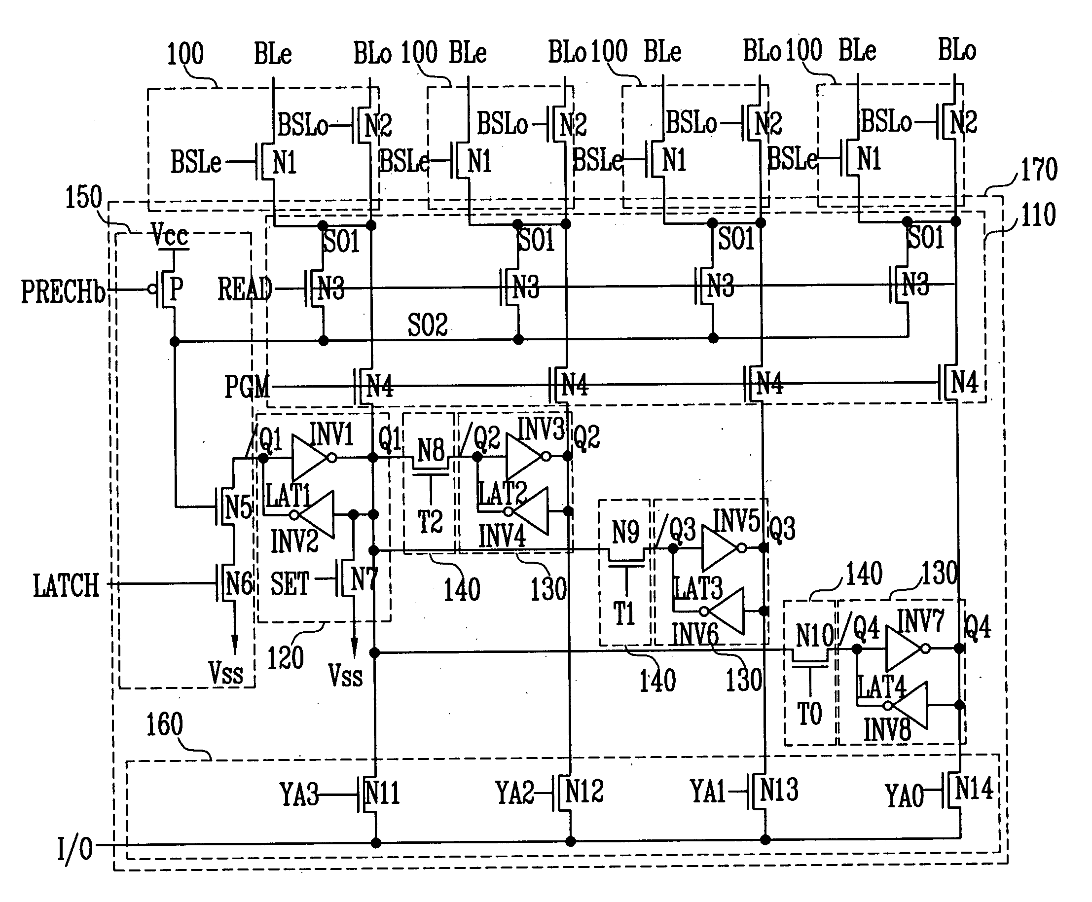 Page buffer of non-volatile memory device and method of programming and reading non-volatile memory device