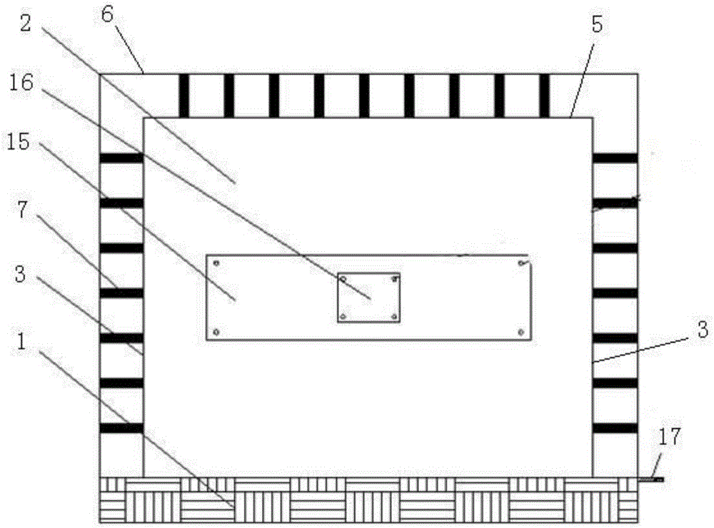 Large three-dimensional dynamic load mineral similar material physical test platform