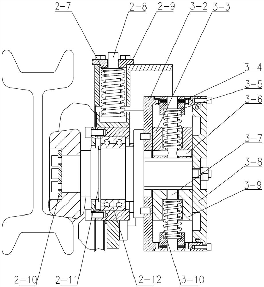 An adjustable monorail crane centrifugal overspeed protection device