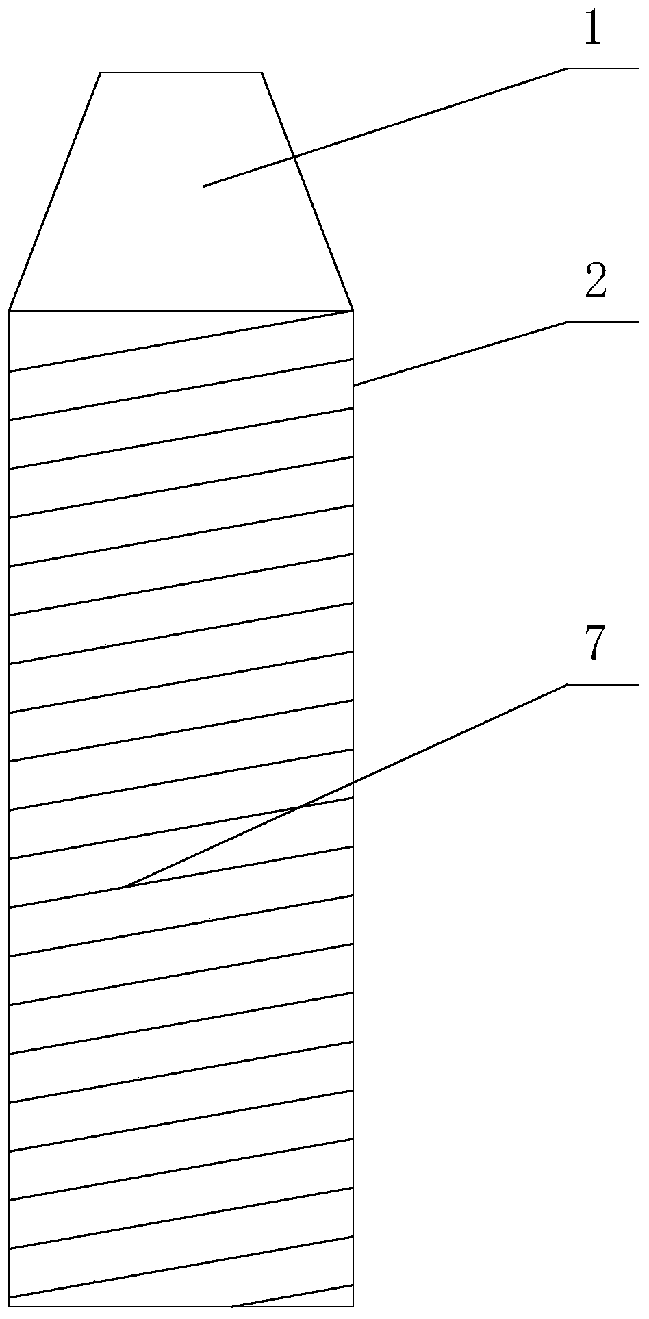 Carbon badminton racket handle and production method thereof