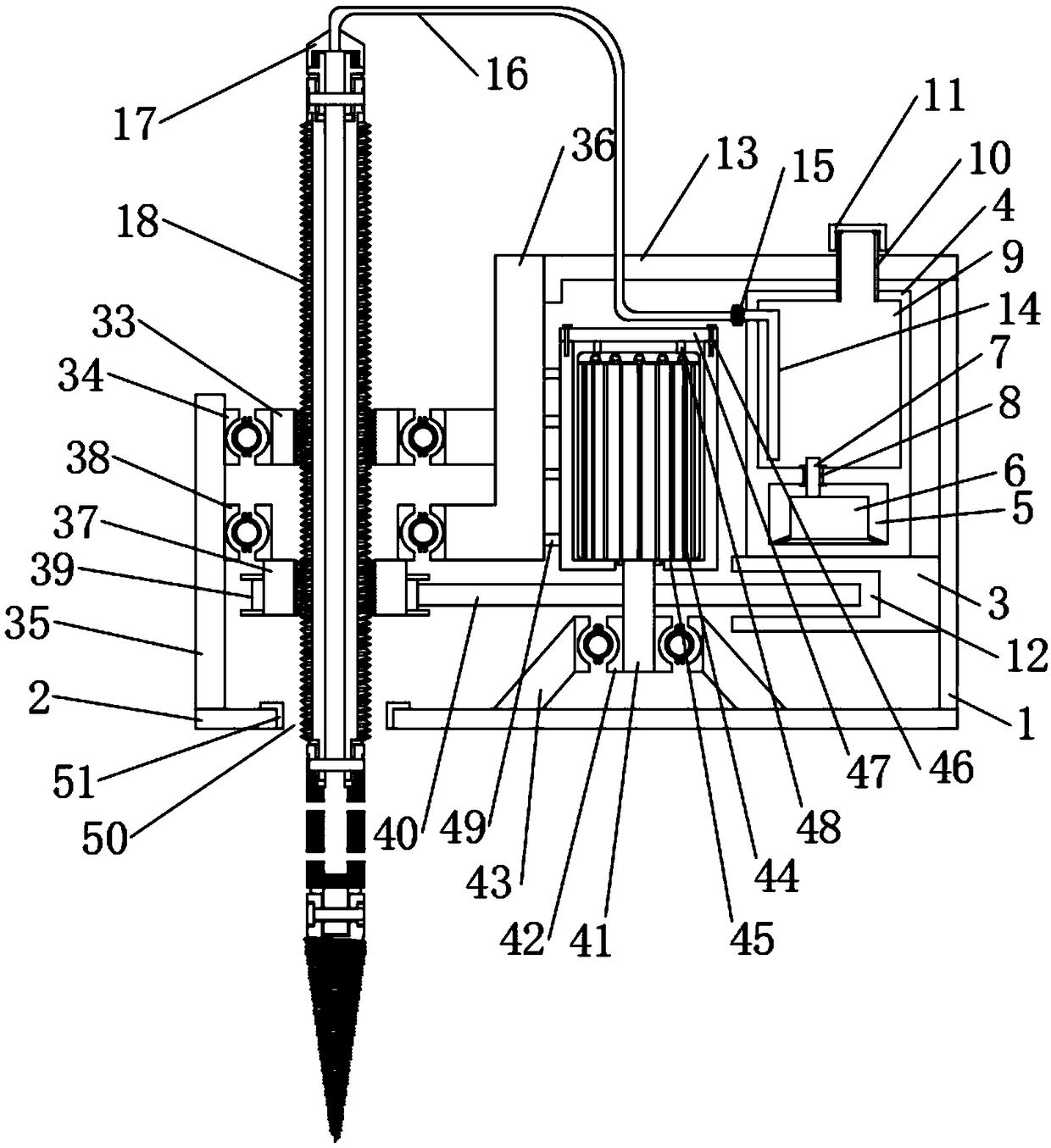 Root liquid transporting device for garden seedling maintenance