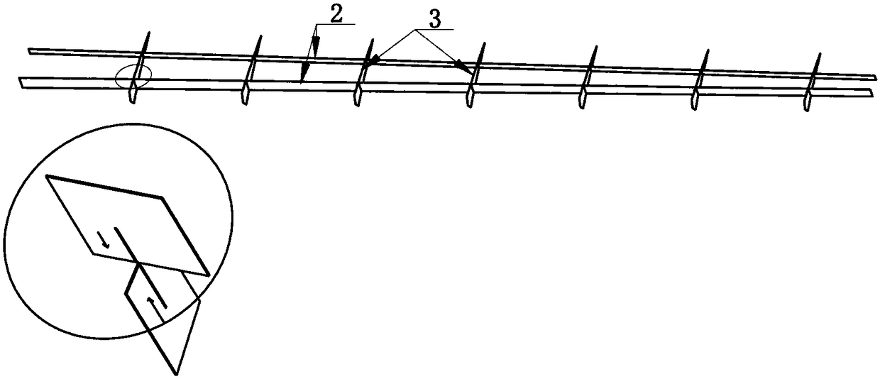 Rudder surface manufacturing method with aspect ratio being more than 9 times