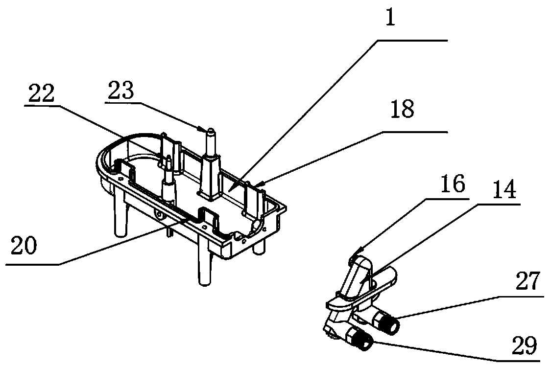 Totally upward air inlet combustor