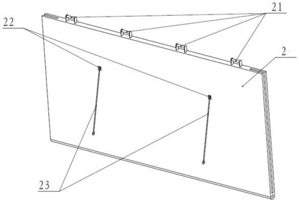 Folding type flood control wall