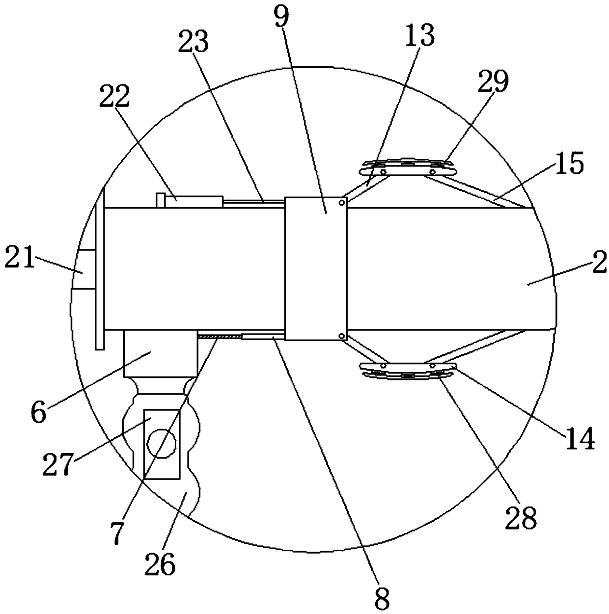 Uterus cleaning device used for obstetrics and gynecology department