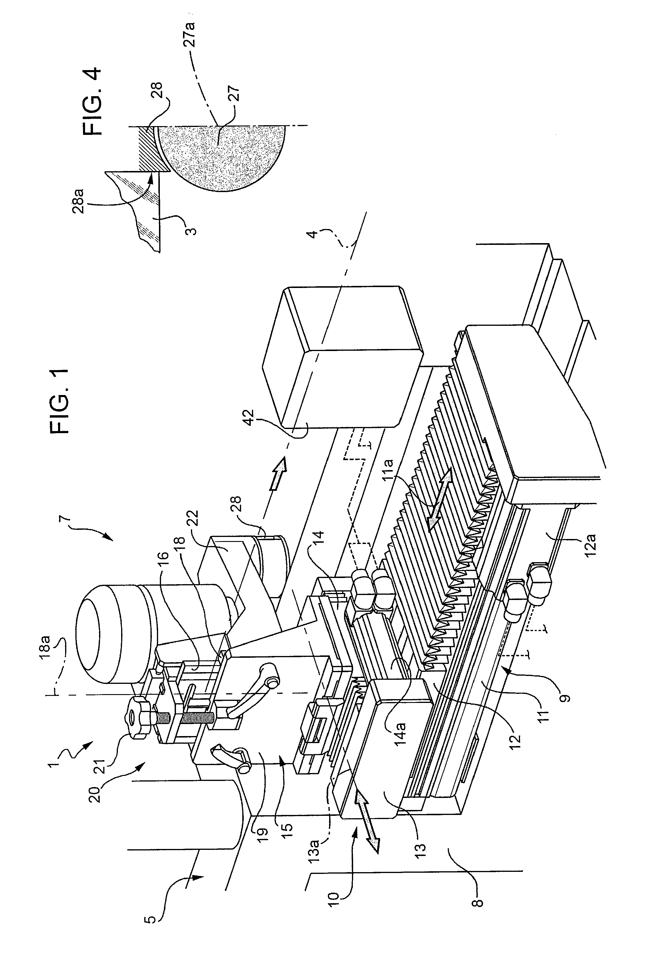 Grinding assembly for bevelling corners of glass sheets