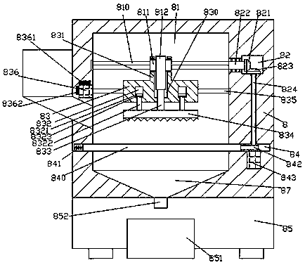 Fertilizer crushing machining device