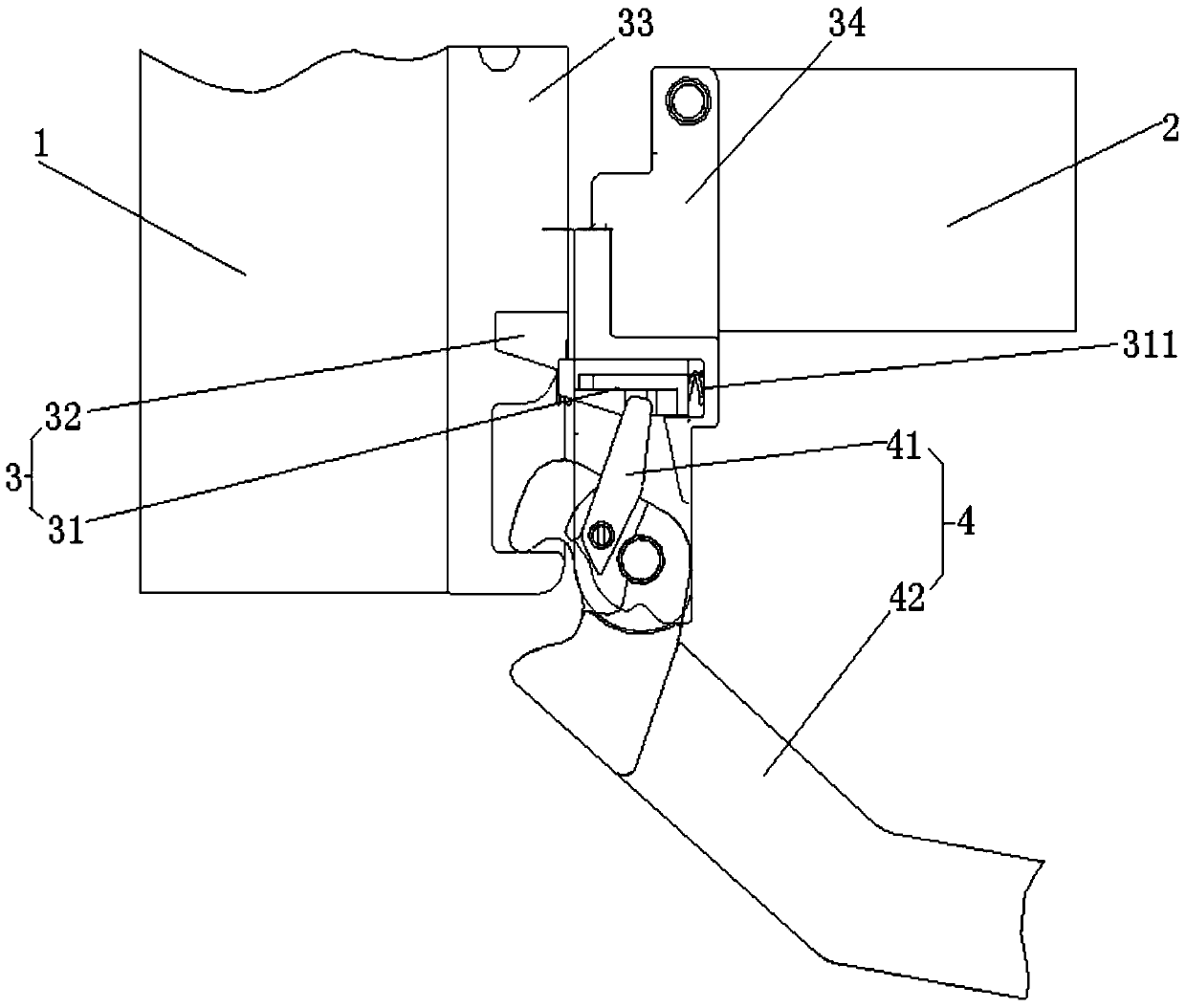 A locking device and electronic equipment