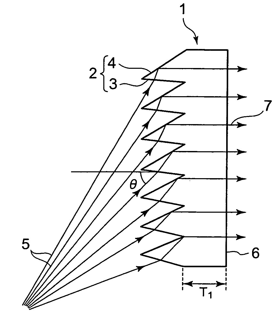 Fresnel lens sheet, transmission screen and rear projection display