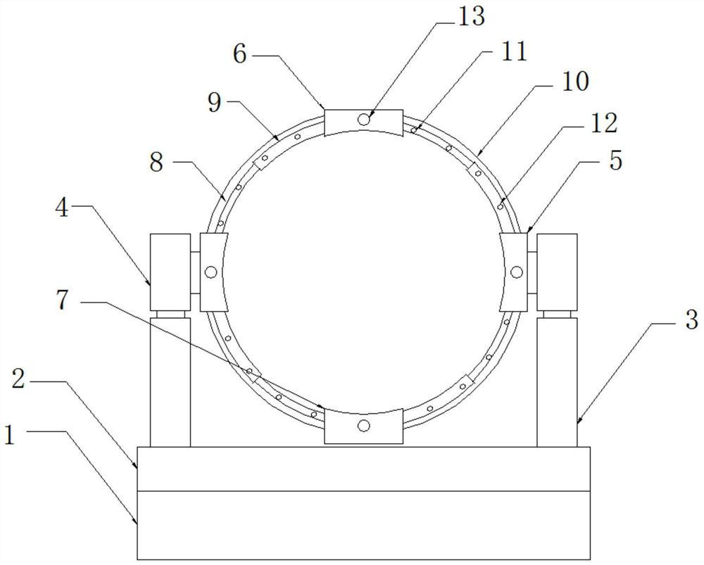 Device for clamping silicon wafer in silicon wafer visual detection process