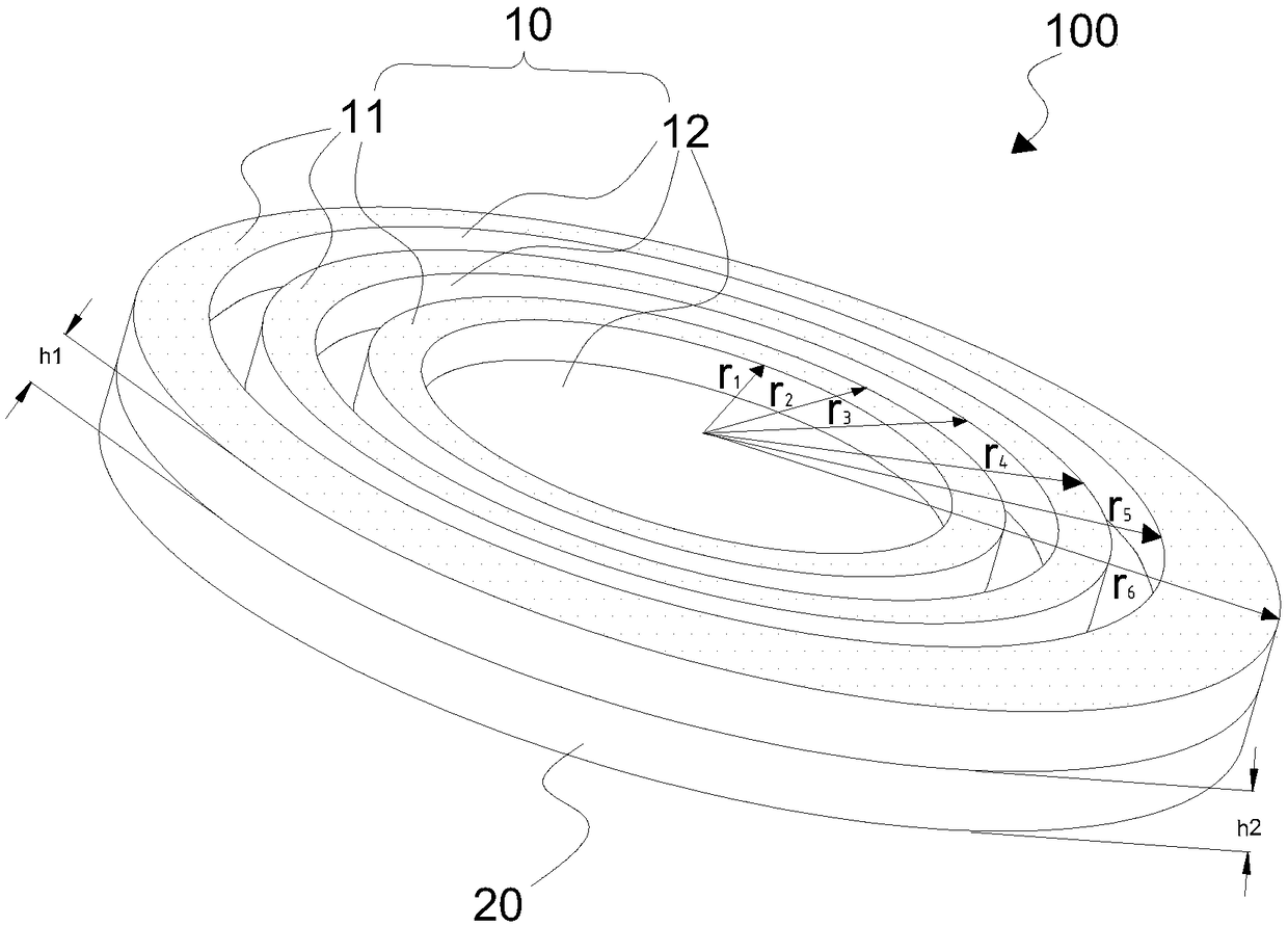 Full wave-transparent zone plate