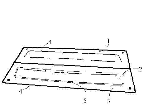 Auxiliary sewing instrument for three-layer cording collar