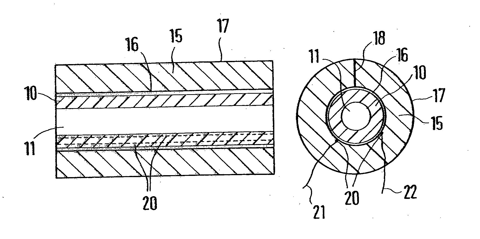 Method for the detection of leaks in components conducting liquids and device for executing the method