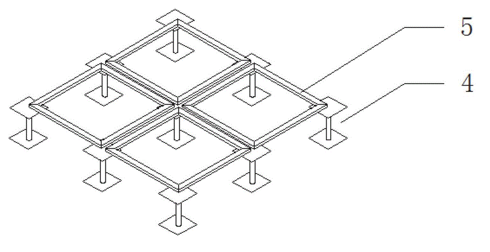 Sealing method applicable to underfloor air conditioning system and floor integrated device